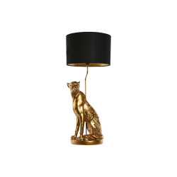 Lámpara de mesa Home ESPRIT Negro Dorado 33 x 33 x 78,5 cm