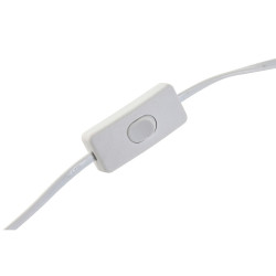 Lámpara de mesa Home ESPRIT Blanco Dorado Lino Metal 50 W 220 V 36 x