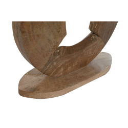 Lámpara de mesa Home ESPRIT Beige Natural Madera de mango 50 W 220 V