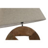 Lámpara de mesa Home ESPRIT Beige Natural Madera de mango 50 W 220 V