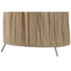Lámpara de mesa Home ESPRIT Marrón Metal Rafia 50 W 220 V 27 x 27 x