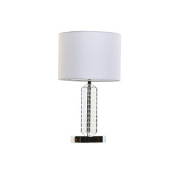Lámpara de mesa Home ESPRIT Blanco Cristal 50 W 220 V 25 x 25 x 42 cm