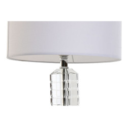Lámpara de mesa Home ESPRIT Blanco Cristal 50 W 220 V 25 x 25 x 42 cm