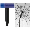 Sombrilla Morado 220 cm Acero Inoxidable Aluminio