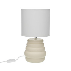 Lámpara de mesa Versa Beige Cerámica 40 W 17 x 32,2 cm