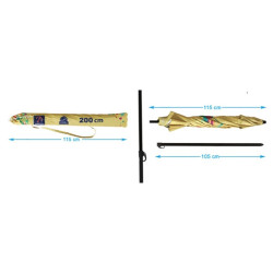 Sombrilla Amarillo 200 cm UPF 50+