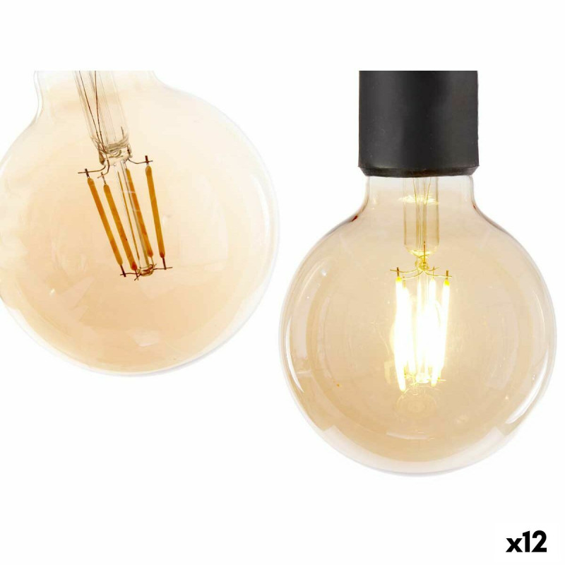 Bombilla LED Vintage E27 Transparente 4 W 9,5 x 14 x 9,5 cm (12 Unidad Bombilla LED Vintage E27 Transparente 4 W 9,5 x 14 x 9,5 cm (12 Unidad