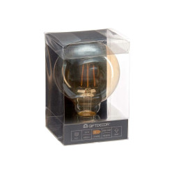 Bombilla LED Vintage E27 Transparente 4 W 9,5 x 14 x 9,5 cm (12 Unidad