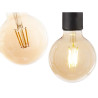 Bombilla LED Vintage E27 Transparente 4 W 9,5 x 14 x 9,5 cm (12 Unidad