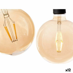 Bombilla LED Vintage E27 Transparente 4 W 14 x 19 x 14 cm (12 Unidades