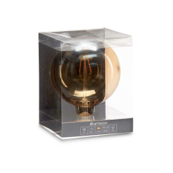 Bombilla LED Vintage E27 Transparente 4 W 14 x 19 x 14 cm (12 Unidades