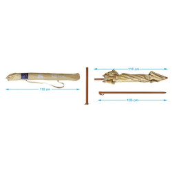 Sombrilla Beige 180 cm UPF 50+