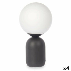 Lámpara de mesa Bola 40 W Blanco Negro Cerámica 15 x 28,5 x 15 cm (4