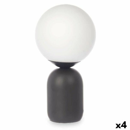 Lámpara de mesa Bola 40 W Blanco Negro Cerámica 15 x 28,5 x 15 cm (4