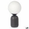 Lámpara de mesa Bola 40 W Blanco Negro Cerámica 15 x 28,5 x 15 cm (4