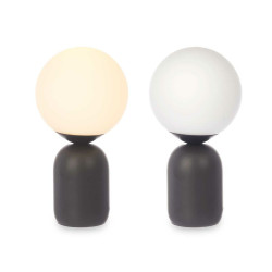 Lámpara de mesa Bola 40 W Blanco Negro Cerámica 15 x 28,5 x 15 cm (4