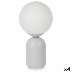 Lámpara de mesa Bola 40 W Blanco Gris Cerámica 15 x 28,5 x 15 cm (4