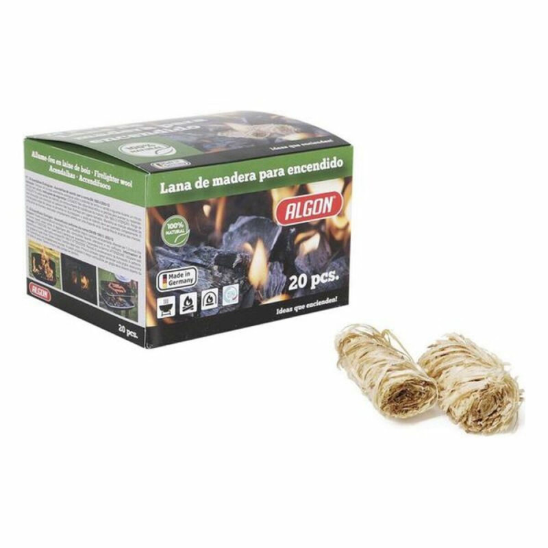 Madera con Cera para Barbacoa Algon (20 pcs) Madera con Cera para Barbacoa Algon (20 pcs)
