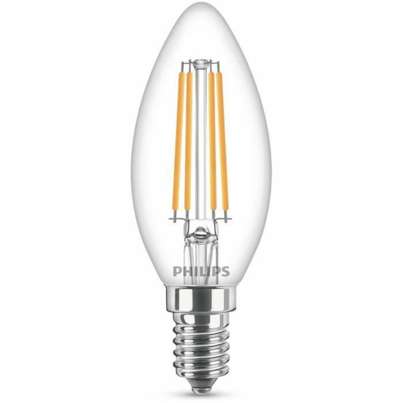 Bombilla LED Vela Philips Equivalent E14 60 W Blanco E (2700 K) Bombilla LED Vela Philips Equivalent E14 60 W Blanco E (2700 K)