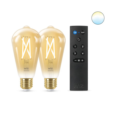 Bombilla Inteligente Wiz ST64 E27 50 W Multicolor Dorado 7 W 640 lm (2