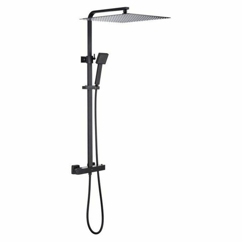 Columna de Ducha Oceanic Negro mate Acero Inoxidable ABS 40 x 40 cm Columna de Ducha Oceanic Negro mate Acero Inoxidable ABS 40 x 40 cm