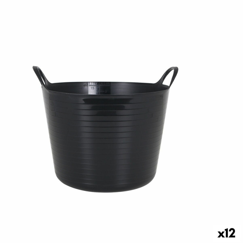 Capazo de Plástico Multiusos Dem Flexy 16 L Redondo (12 Unidades) Capazo de Plástico Multiusos Dem Flexy 16 L Redondo (12 Unidades)