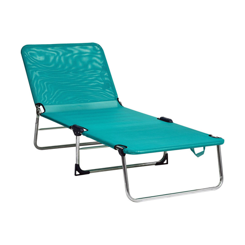 Tumbona de playa Alco Verde Multiposición 141 x 68 x 86 cm Tumbona de playa Alco Verde Multiposición 141 x 68 x 86 cm