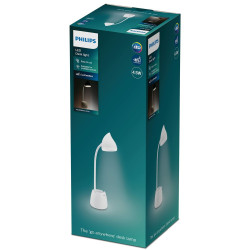 Lámpara de mesa Philips 8719514443778 Blanco Metal Plástico 4,5 W 5