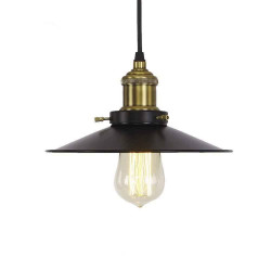 Lámpara de Techo EDM 32106 Negro 60 W Vintage