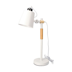 Flexo/Lámpara de escritorio EDM Blanco Vintage Metal Madera 60 W (Ø
