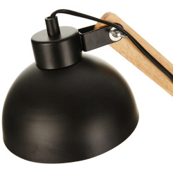 Flexo/Lámpara de escritorio EDM Negro Madera Metal 60 W E27 Ø 16 x 5