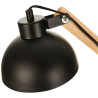 Flexo/Lámpara de escritorio EDM Negro Madera Metal 60 W E27 Ø 16 x 5