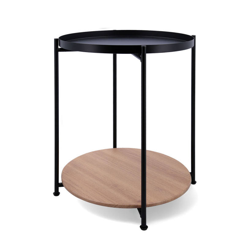 Mesa auxiliar Vinthera Moa Acero Negro 42 x 42 x 52 cm Mesa auxiliar Vinthera Moa Acero Negro 42 x 42 x 52 cm