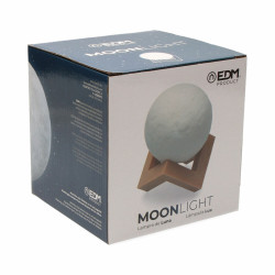 Lámpara de mesa EDM Luna Blanco 3,7 V