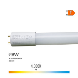 Tubo LED EDM F 9 W T8 900 Lm Ø 2,6 x 60 cm (4000 K)