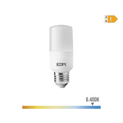 Bombilla LED EDM Tubular E 10 W E27 1100 Lm Ø 4 x 10,7 cm (6400 K)