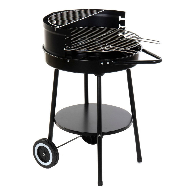 Barbacoa de Carbón con Ruedas DKD Home Decor Negro Metal Plástico 59