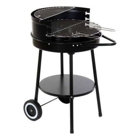 Barbacoa de Carbón con Ruedas DKD Home Decor Negro Metal Plástico 59