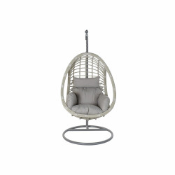 Sillón de jardín colgante DKD Home Decor Gris Multicolor Aluminio ra