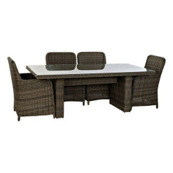 Conjunto de Mesa con 6 Sillas DKD Home Decor 94 cm 200 x 100 x 75 cm (