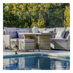 Conjunto de Sofá y Mesa DKD Home Decor Exterior 267 x 204 x 90 cm (4