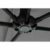 Sombrilla DKD Home Decor Gris Acero Plástico 270 x 270 x 250 cm