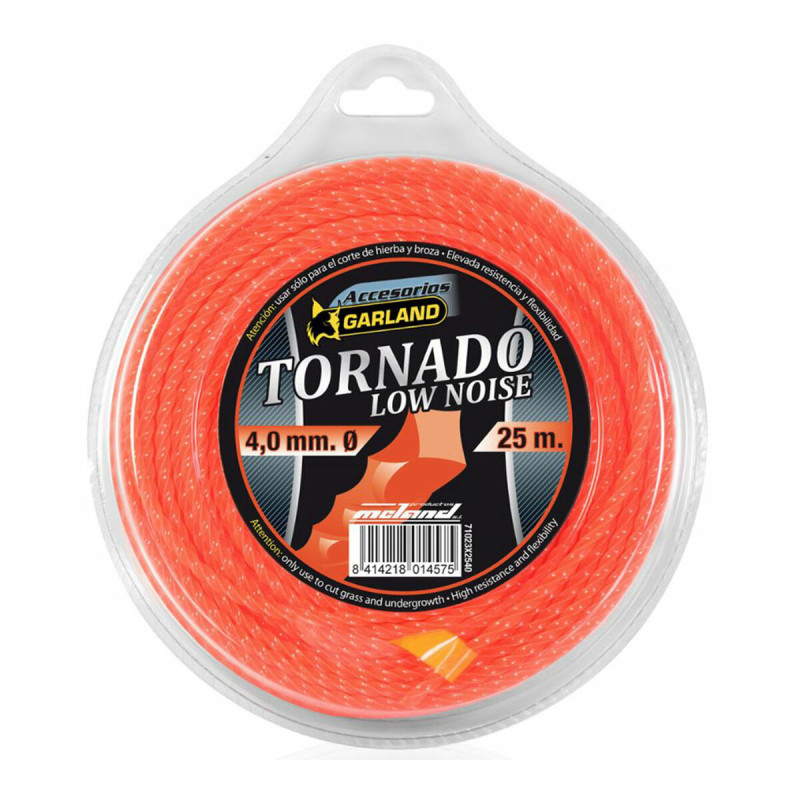 Hilo de recortadora Garland Tornado X 71023X2540 25 m 4 mm Bajo nivel Hilo de recortadora Garland Tornado X 71023X2540 25 m 4 mm Bajo nivel
