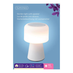 Lámpara LED con Altavoz Bluetooth y Cargador Inalámbrico Lumineo 894
