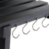 Barbacoa de Carbón con Tapa y Ruedas DKD Home Decor Negro Metal Acero