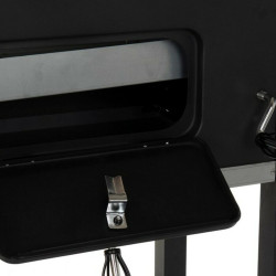 Barbacoa de Carbón con Tapa y Ruedas DKD Home Decor Negro Metal Acero