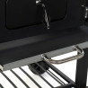 Barbacoa de Carbón con Tapa y Ruedas DKD Home Decor Negro Metal Acero