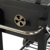 Barbacoa de Carbón con Tapa y Ruedas DKD Home Decor Negro Metal Acero