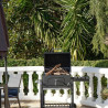 Barbacoa de Carbón con Tapa y Ruedas DKD Home Decor Negro Metal Acero