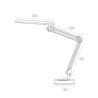 Flexo/Lámpara de escritorio Archivo 2000 Led4Stars Plateado Aluminio